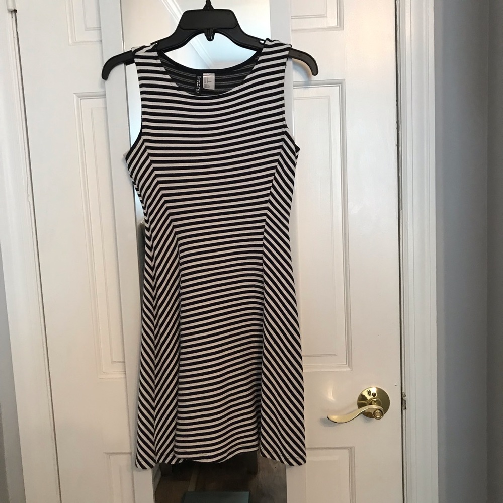 H&M A-Line Striped Dress